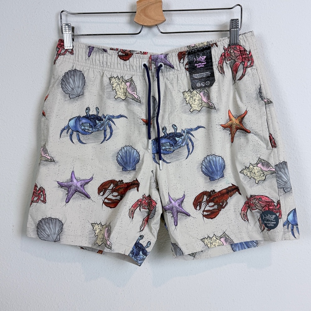 Psycho Tuna Bottom Feeders Swim Shorts M NWT